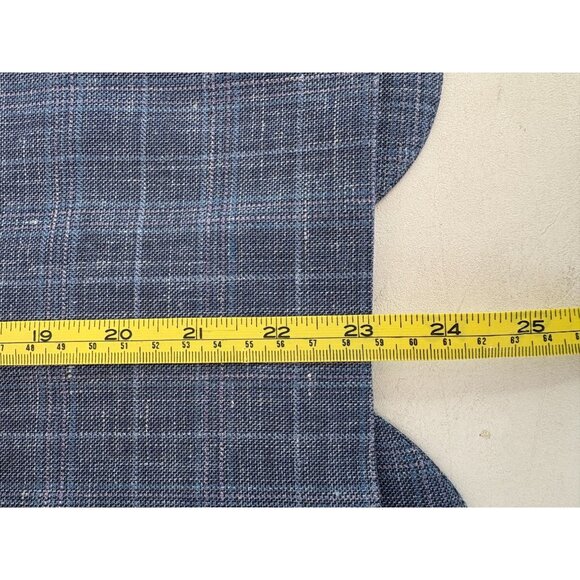 Hugo Boss Men's Silk Linen Wool Plaid Blazer Sport Coat - Picture 7 of 8